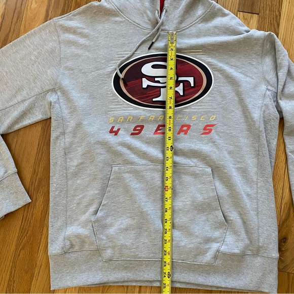 San Francisco 49ers Gray Hoodie Men’s XL NFL Team Apparel - Picture 4 of 7